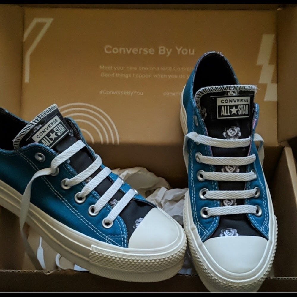 Custom Converse platform tennis shoes